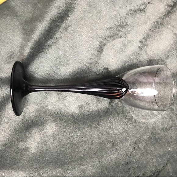 Cordial glasses / Small Wine Glasses / sherry glass Black Petal Stem 5.5” - Picture 6 of 16